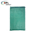 Plastic polypropylene Tubular Woven drawstring mesh net bag for vegetables fruits